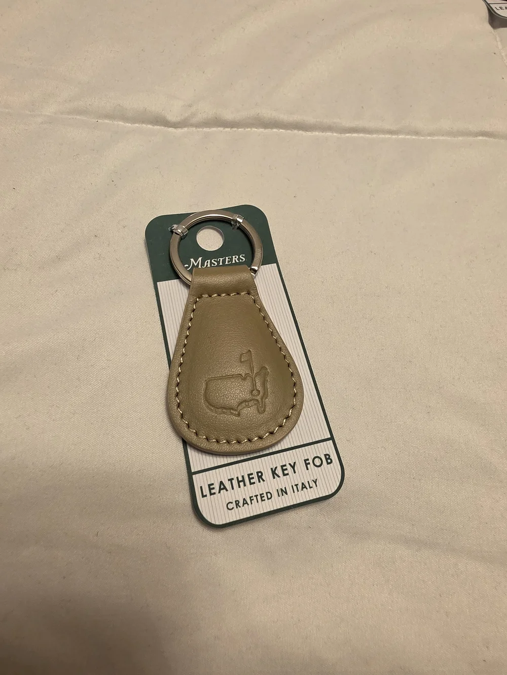 Masters Leather Key Fob - Olive Tan